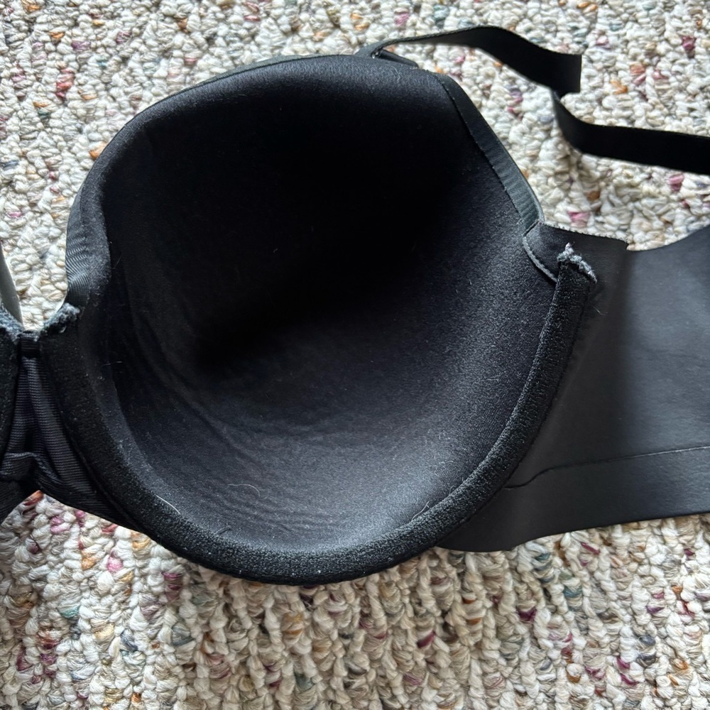 Cacique Bra Black 40C Lightly Lined Full Coverage Underwire Minimizer Neutral - Picture 12 of 13
